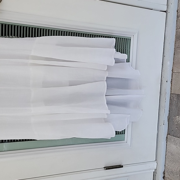 Leifsdottir Anthropologie Cotton White High-Low Midi Dress Sz XS - Picture 6 of 14